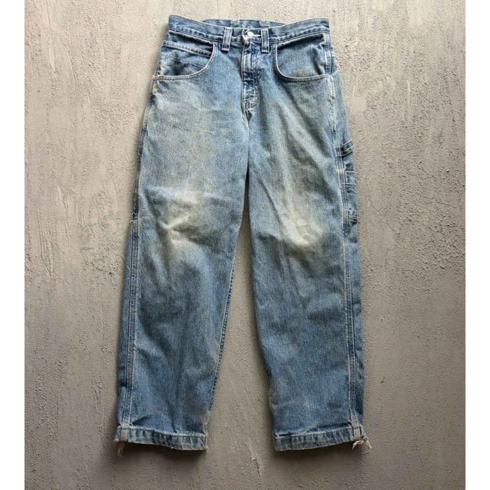 Vintage Faded Glory Carpenter Jeans 30x30 Blue 2000s Y2K Workwear Denim